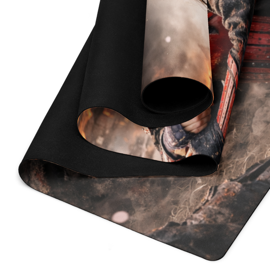 Female Samurai Yoga Mat