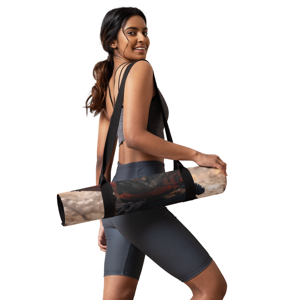 Female Samurai Yoga Mat