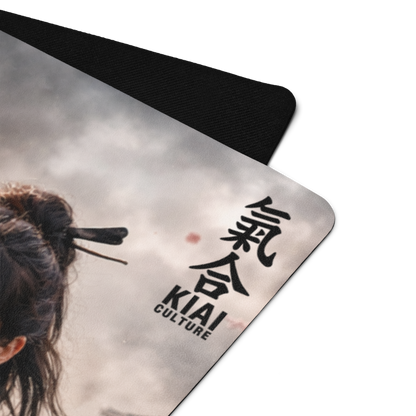 Female Samurai Yoga Mat